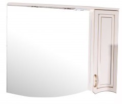 ASB-Woodline Зеркало для ванной Эмили 105 бежевый/ патина золото – фотография-1