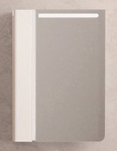 Velvex Зеркальный шкаф Crystal Cub 60 белый – фотография-1