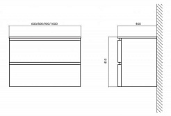 BelBagno Тумба с раковиной ENERGIA BB600FCC Tortora Lucido – фотография-7