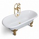 Фэма Чугунная ванна "Patricia", ножки золото, покрытие RAL, матовое – фотография-11