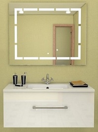 Какса-а Мебель для ванной Спектр 100 белая – фотография-1
