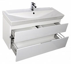 Aquanet Мебель для ванной "Виго 120" белая – фотография-9