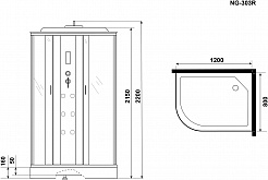 Niagara Душевая кабина NG-303-01R – фотография-11