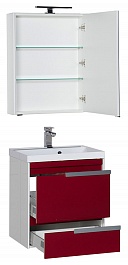 Aquanet Мебель для ванной "Тиволи 60" бордо – фотография-5