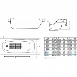 BLB Стальная ванна Universal HG 170x70 – фотография-4