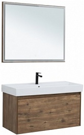 Aquanet Мебель для ванной Nova Lite 100 дуб рустикальный – фотография-1
