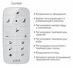 Vitra Унитаз подвесной V-Care Comfort 5674B003-6104 со встроенным феном – фотография-9