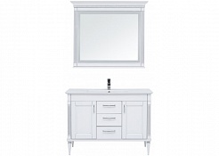 Aquanet Комплект мебели Селена 120 белая/патина серебро – фотография-4