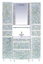 Misty Зеркало Жемчужина 60 бело-голубая мозаика – фотография-2