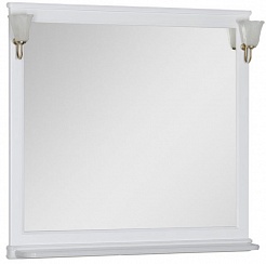Aquanet Зеркало Валенса 110 белое (180291) – фотография-1