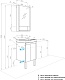 Акватон Мебель для ванной Сканди Doors 45 белая/дуб верона – картинка-44