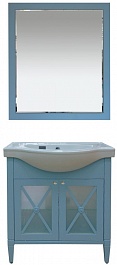 Misty Мебель для ванной Анна 80 голубая – фотография-1