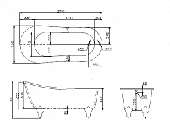 BelBagno Акриловая ванна BB06 170x76 – фотография-5