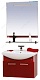 Misty Мебель для ванной Джулия 65 подвесная бордо – фотография-7