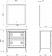 ASB-Woodline Мебель для ванной Рома 80Н белая – фотография-25