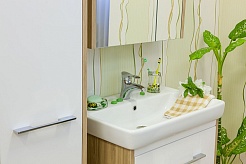 Sanflor Мебель для ванной Ларго 70 R Q 70 вяз швейцарский, белая – фотография-3
