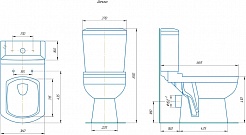 Kirovit Унитаз-компакт Домино с микролифтом – фотография-4