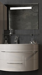 De Aqua Мебель для ванной Эскалада 100 L, зеркало Экстра EXT G 100 F – фотография-1