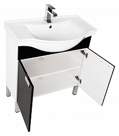Aquanet Мебель для ванной "Адель 80" черная – фотография-8