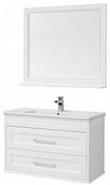Aquanet Мебель для ванной Бостон 100 М белая – фотография-1