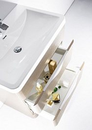 BelBagno Мебель для ванной PIRAMIDE 650 Rovere Bianco, зеркало-шкаф – фотография-5