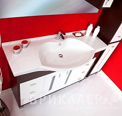 Бриклаер Мебель для ванной Бали 120 венге – фотография-3