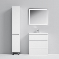 Am.Pm Мебель для ванной Gem S 75 белый глянец, напольная, с 3 ящиками – фотография-2
