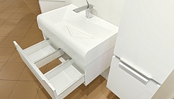 Velvex Мебель для ванной Crystal Cub 70 белая – фотография-6