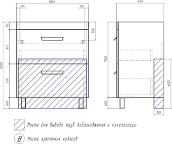 Vigo Мебель для ванной Nova 2-700 белая – фотография-18