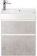 Dreja Мебель для ванной Slim 65 подвесная белая/бетон – картинка-25