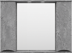 Misty Мебель для ванной Атлантик 100 2 ящика подвесная серый камень – фотография-6