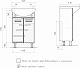 Volna Мебель для ванной Joli 50.2D L белая – картинка-40