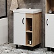 Onika Мебель для ванной Тимбер 50 L белая матовая/дуб сонома – фотография-23