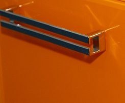 Misty Пенал для ванной Джулия 30 R оранжевый – фотография-5