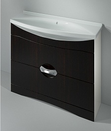 Какса-а Мебель для ванной Каприз 105 с ящиками венге – фотография-2