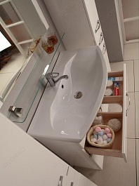 Акватон Мебель для ванной "Ария 80 H" коричневая – фотография-4