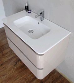 BelBagno Мебель для ванной ENERGIA 800 Tortora Lucido, подсветка – фотография-3