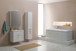 Aquanet Мебель для ванной Рондо 60 белый (2 ящика) камерино – фотография-8