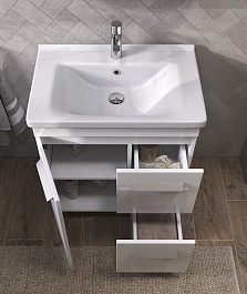 Vigo Мебель для ванной Nova 700-1-2 белая – фотография-9