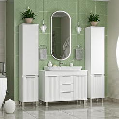 Brevita Мебель для ванной Enfida 100 белая – фотография-2