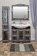 Sanflor Мебель для ванной Адель 100 венге, патина серебро – фотография-17