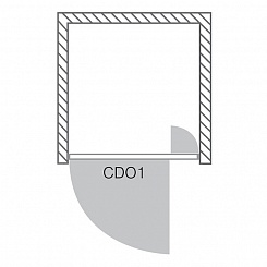 Roltechnik Душевая дверь "CDO1 750" bark – фотография-5