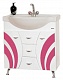 Misty Мебель для ванной Каролина 70 R розовое стекло – картинка-8