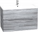 Водолей Мебель для ванной Adel 80 подвесная лиственница структурная контрастно-серая – фотография-14