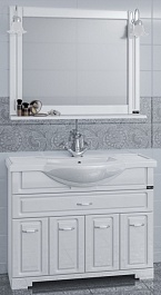 СанТа Мебель для ванной Монарх 105 на цоколе – фотография-1