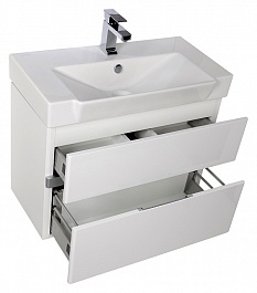 Aquanet Мебель для ванной "Виго 80" белая – фотография-6