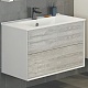 Comforty Мебель для ванной Женева 90 подвесная дуб белый – картинка-19