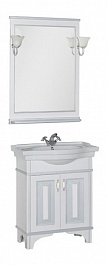 Aquanet Мебель для ванной Валенса 80 белый краколет/серебро (180456) – фотография-1