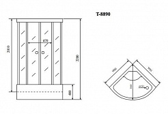 Timo Душевая кабина T-8890 F – фотография-3