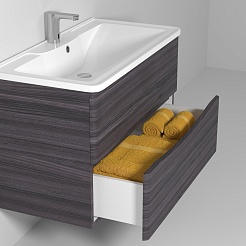 Водолей Мебель для ванной Adel 100 подвесная палисандр – фотография-4